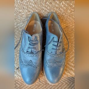 Geox Blue Leather Brogues‎ 0004